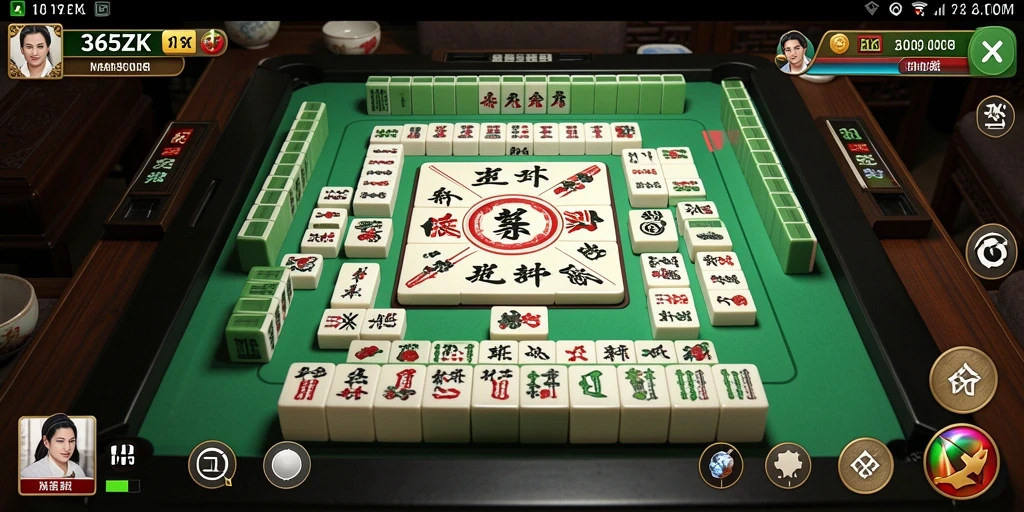 Tampilan grafis menarik dari permainan Mahjong di 365ZK.