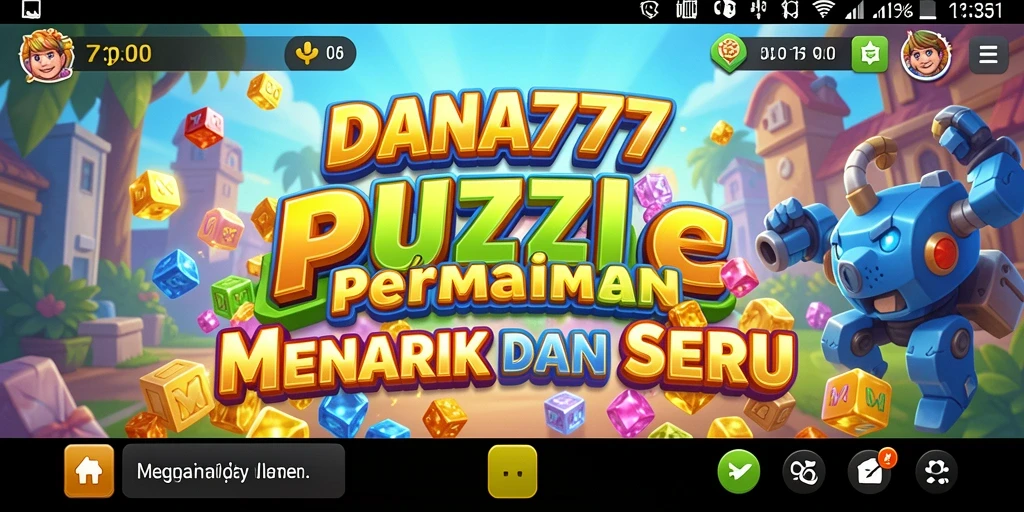 Screenshot gameplay DANA777 yang menampilkan momen seru saat memecahkan puzzle.