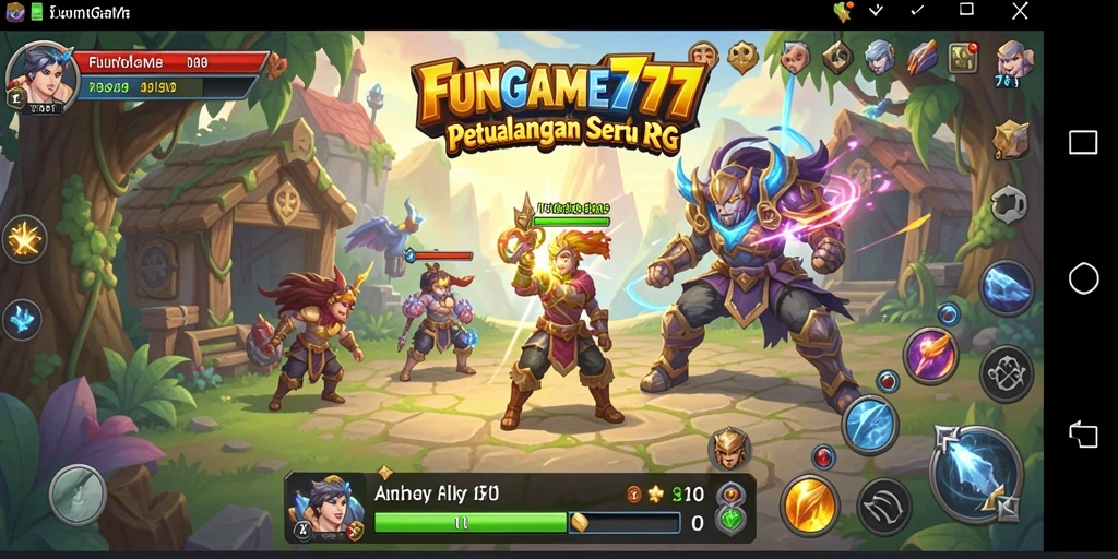 Screenshot gameplay FUNGame777 yang mendebarkan dan penuh aksi.