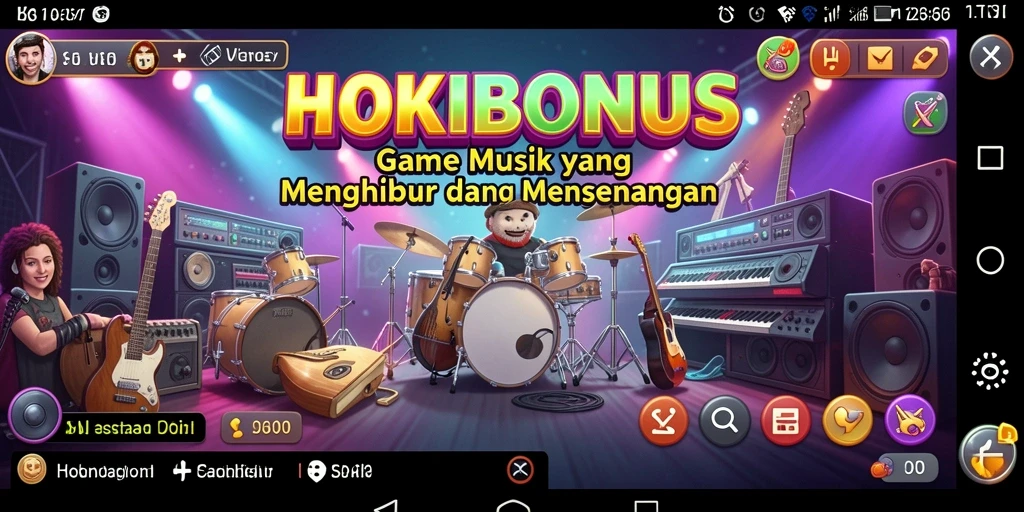 Menampilkan gameplay menarik dari HOKIBONUS dengan berbagai tantangan musik.