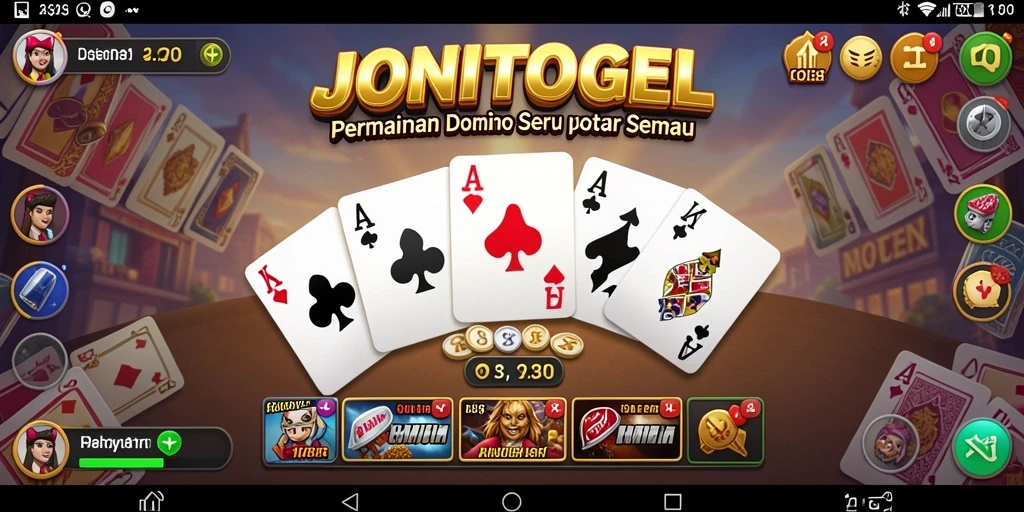 Tampilan gameplay menarik dari JONITOGEL yang penuh strategi.