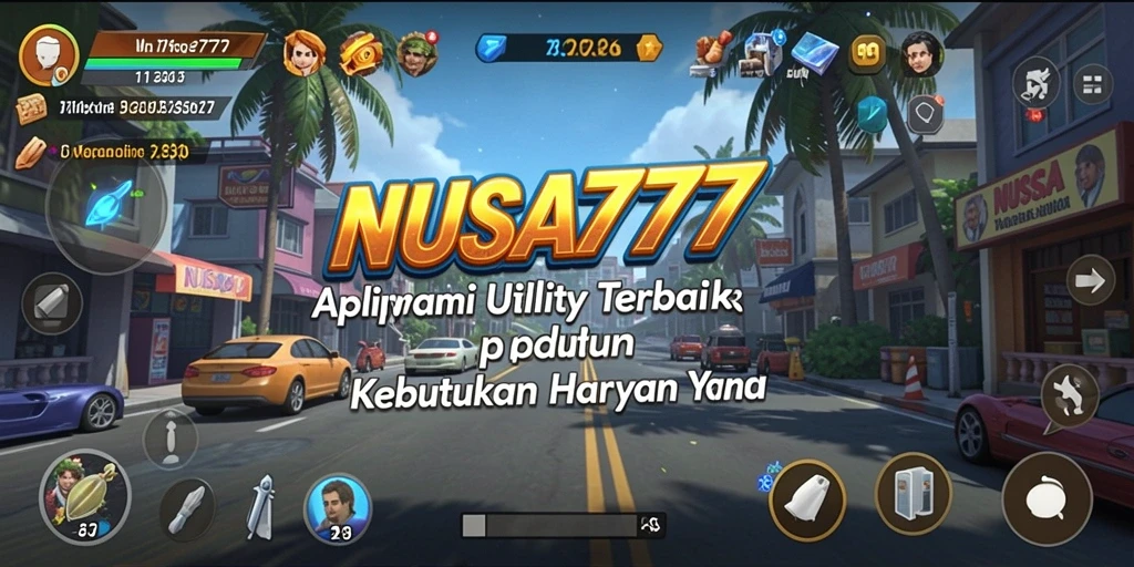 Tampilan utama NUSA777 dengan beragam fitur Utility yang menarik.