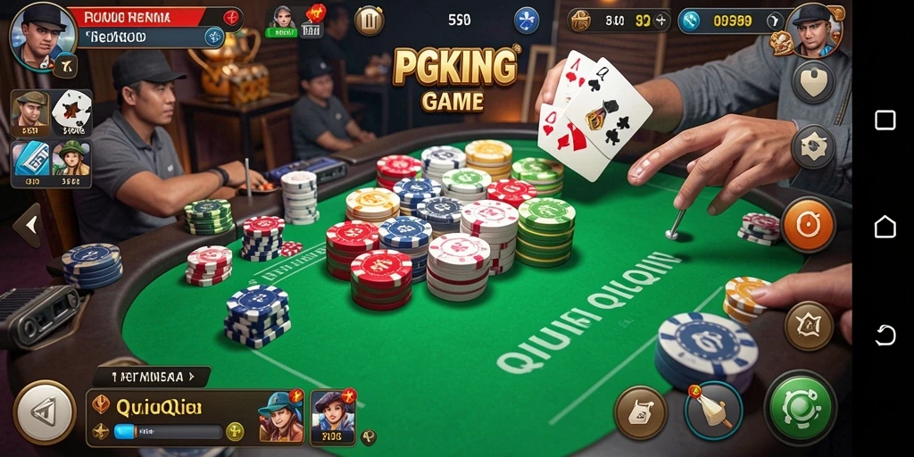 Screenshot PGKING menampilkan pengalaman menarik bermain QiuQiu.