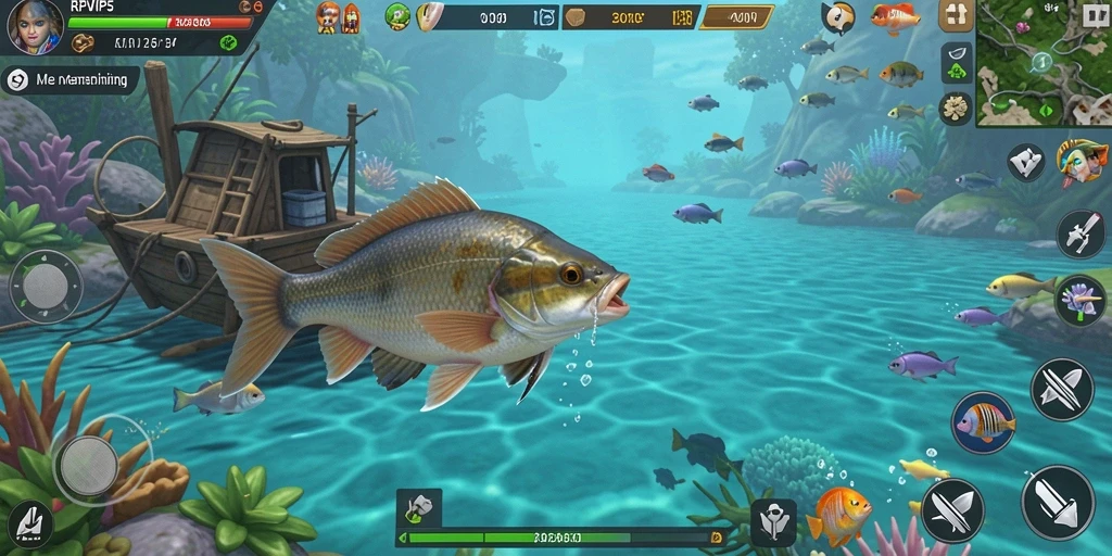 Tangkapan ikan yang besar dan grafis memukau dalam gameplay RPVIP5.