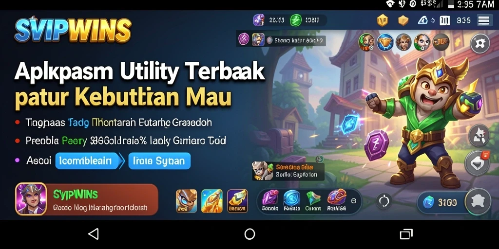 Tampilan utama SVIPWINS yang menampilkan fungsi Utility.
