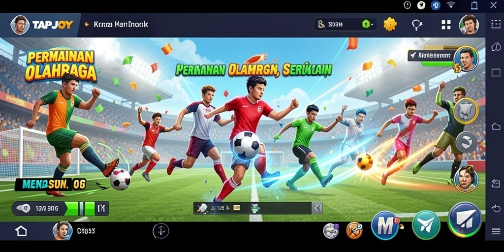 Screenshot gameplay TAPJOY yang menampilkan aksi olahraga seru.
