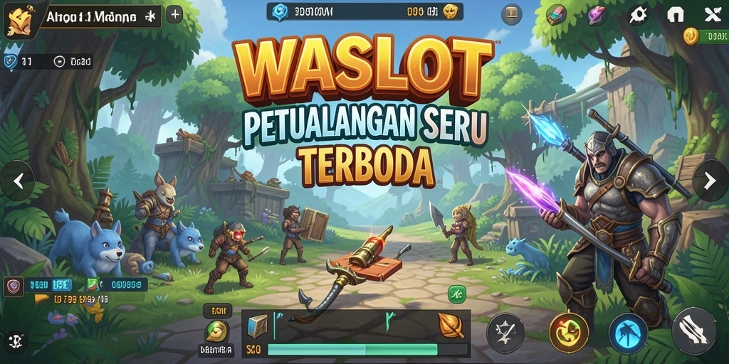 Tangkapan layar utama permainan WASLOT menampilkan aksi seru dalam dunia terbuka.