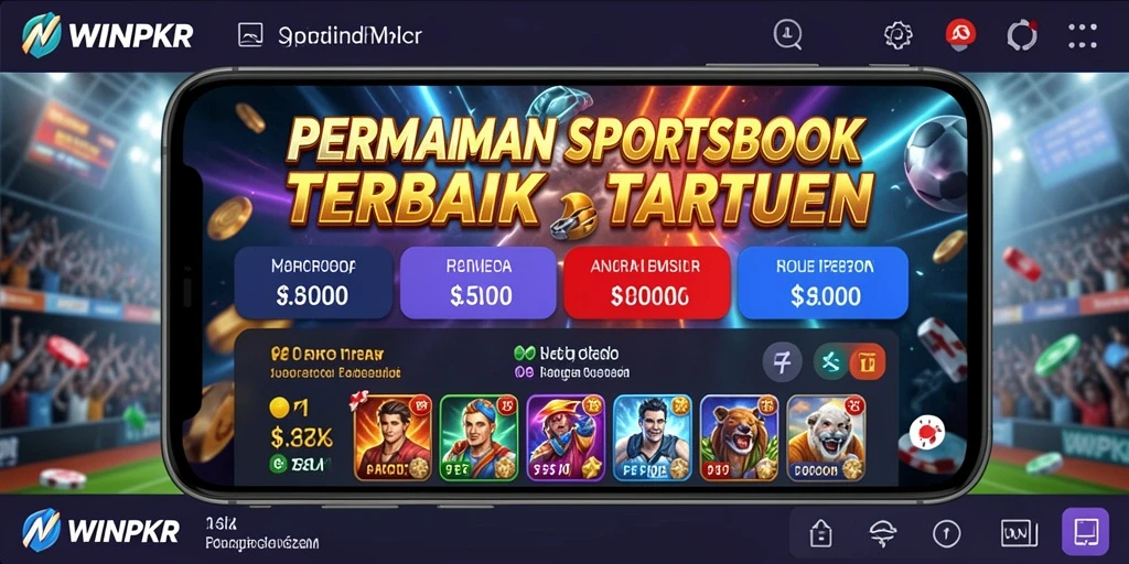 Screenshot gameplay WINPKR menampilkan antarmuka sportsbook yang menarik.