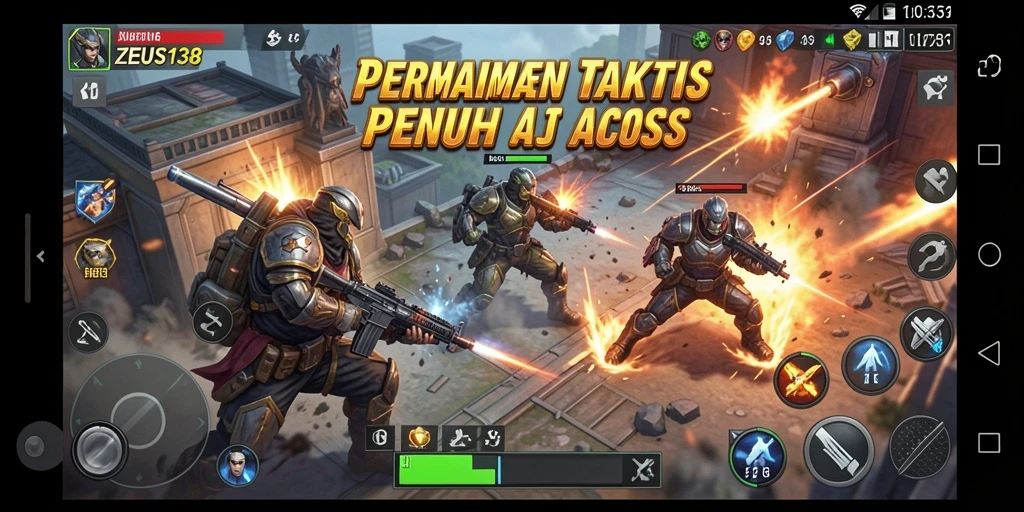 Tampilan permainan yang mendebarkan dari ZEUS138 saat pertarungan berlangsung.